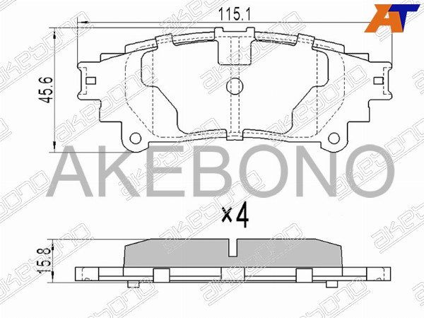 Колодки тормозные Toyota Crown