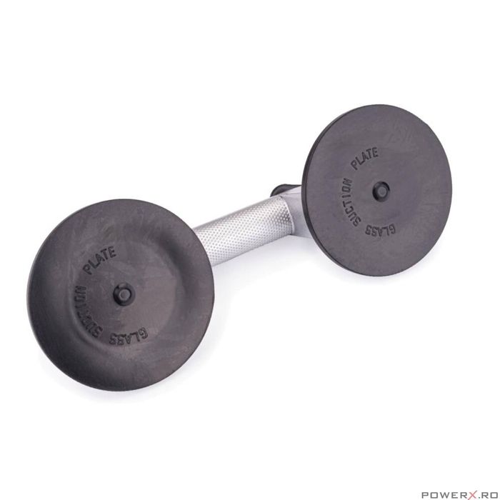 Ventuza aluminiu, suport cu 2 ventuze 120 mm 100 kg, Powermat