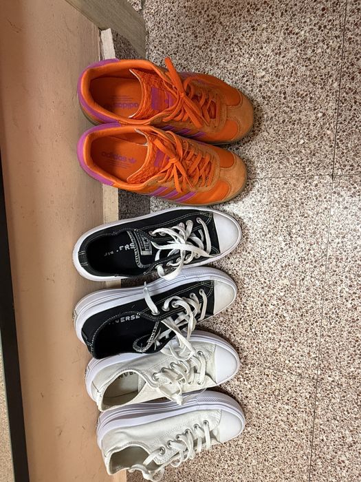 Кецове converse 38 и 39 номер и adidas gazelle 38,5