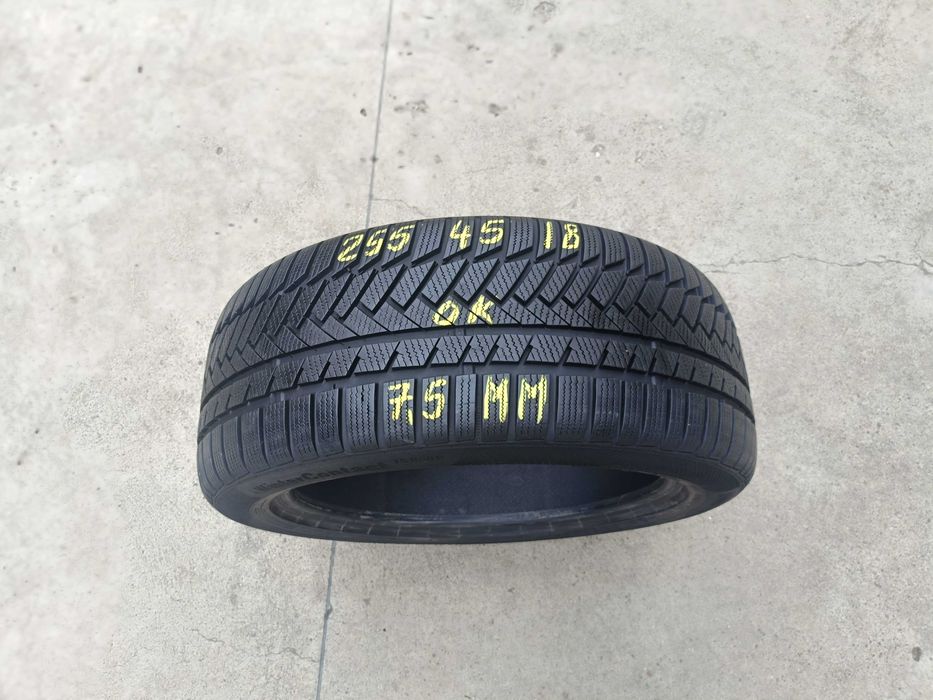 O anvelopa iarna 255 45 18 continental wintercontact TS850 cu 7,5 mm