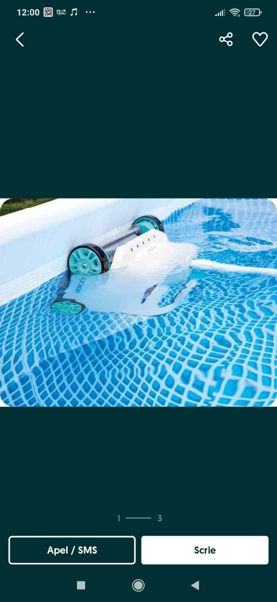 Aspirator piscina Intex zx300 deluxe
