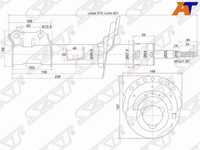 Стойка передняя Peugeot 405