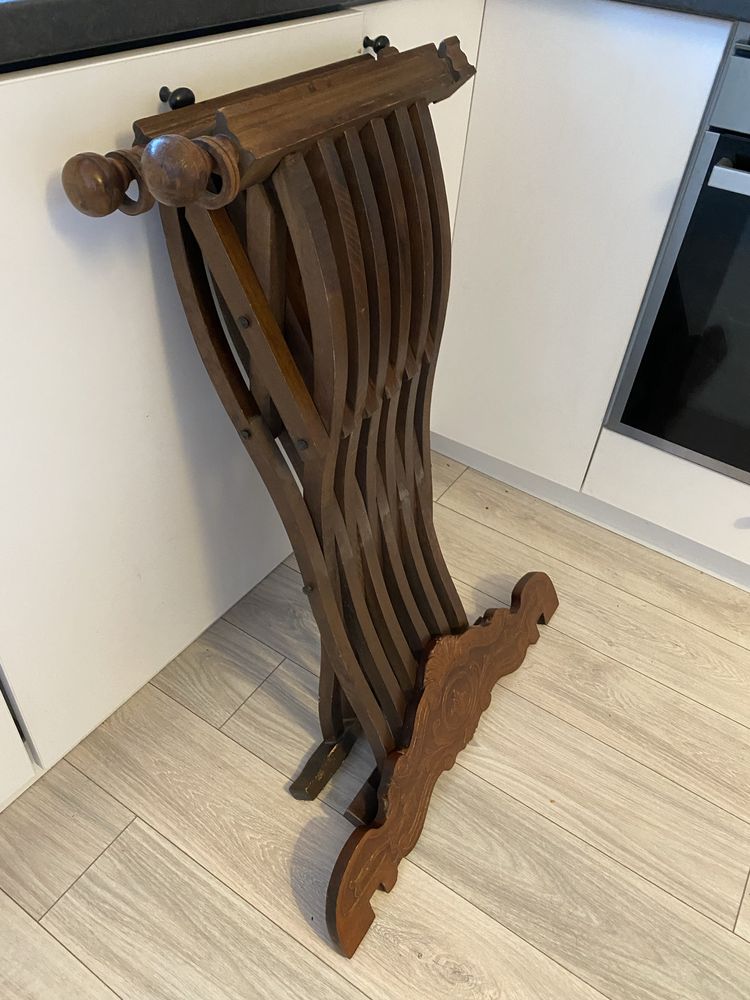 Scaun Vintage Savonarola Lemn Masiv