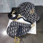 Geanta Dior Saddle Mini, Blanc Ivoire, 21 cm
