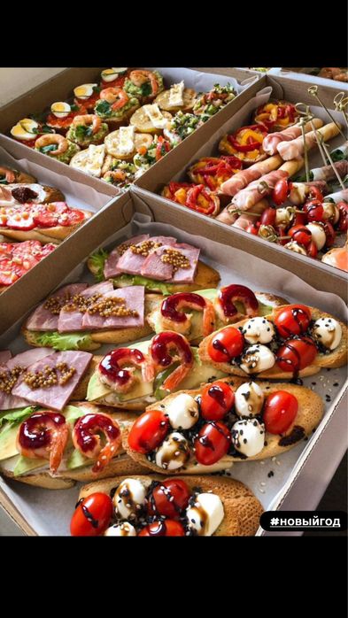 Новый год,Кейтеринг,фуршеты,гасробоксы на заказ.