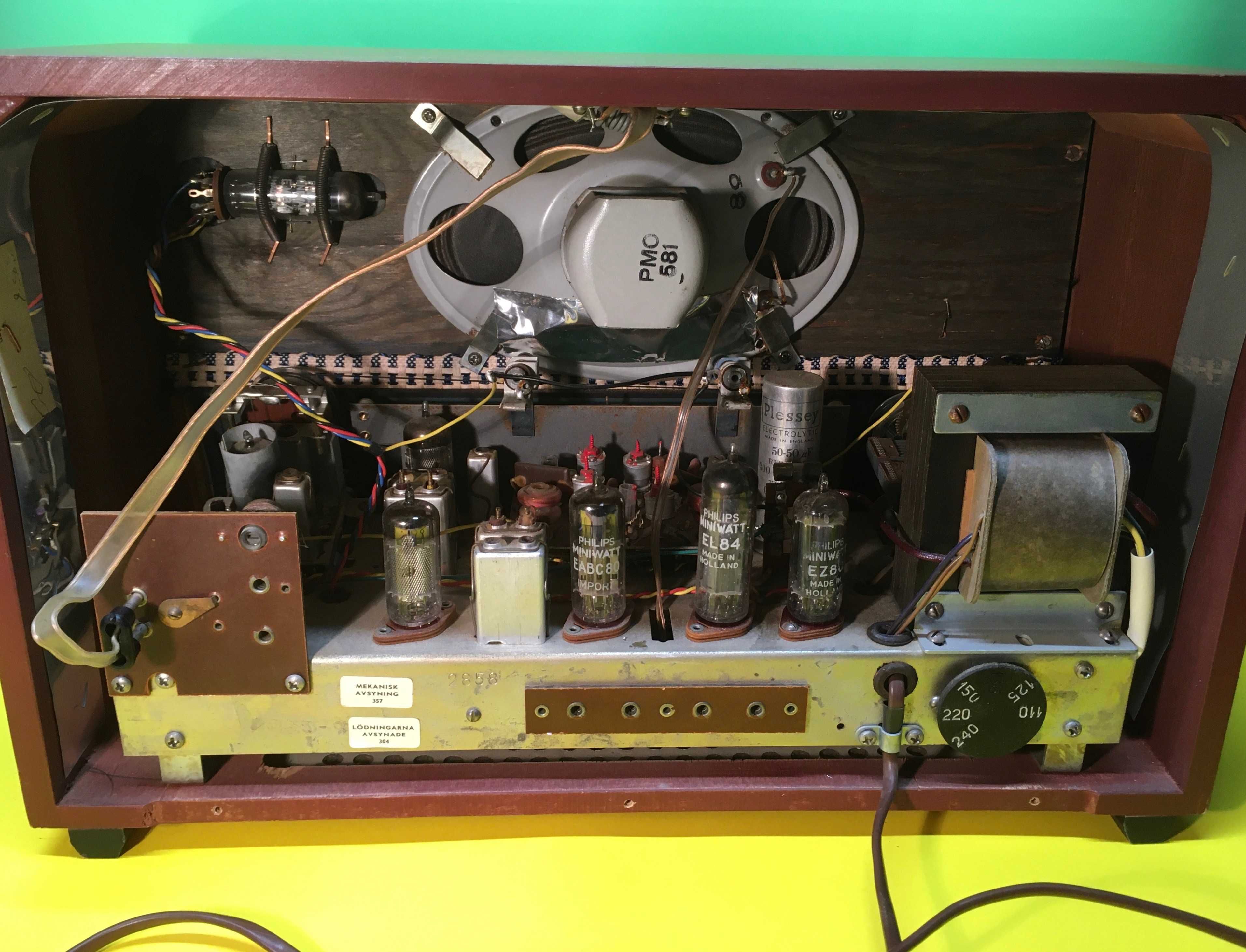 Ретро Радио Monark Tobo Bruk Typ 1901 FM Работи топ състояние 1960г.