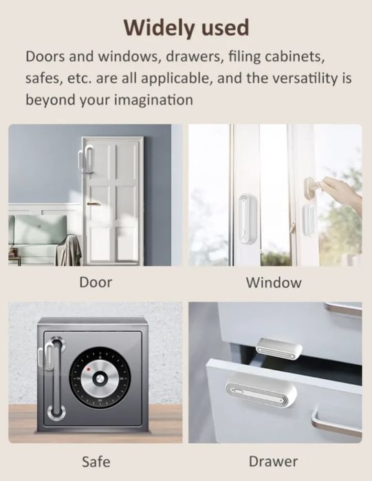 Senzor Detecție Ușa Geam Închis Deschis Alarma Casa Smart WiFi Alexa