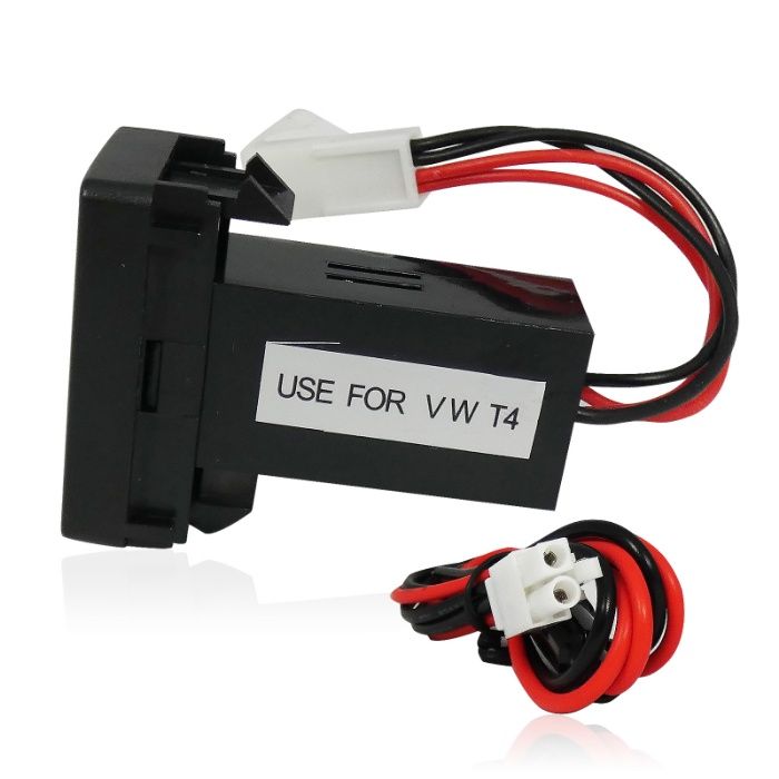 Двойно USB Зарядно Vw Transporter Транспортер Т4 4.2A, T5 t5, Каравел