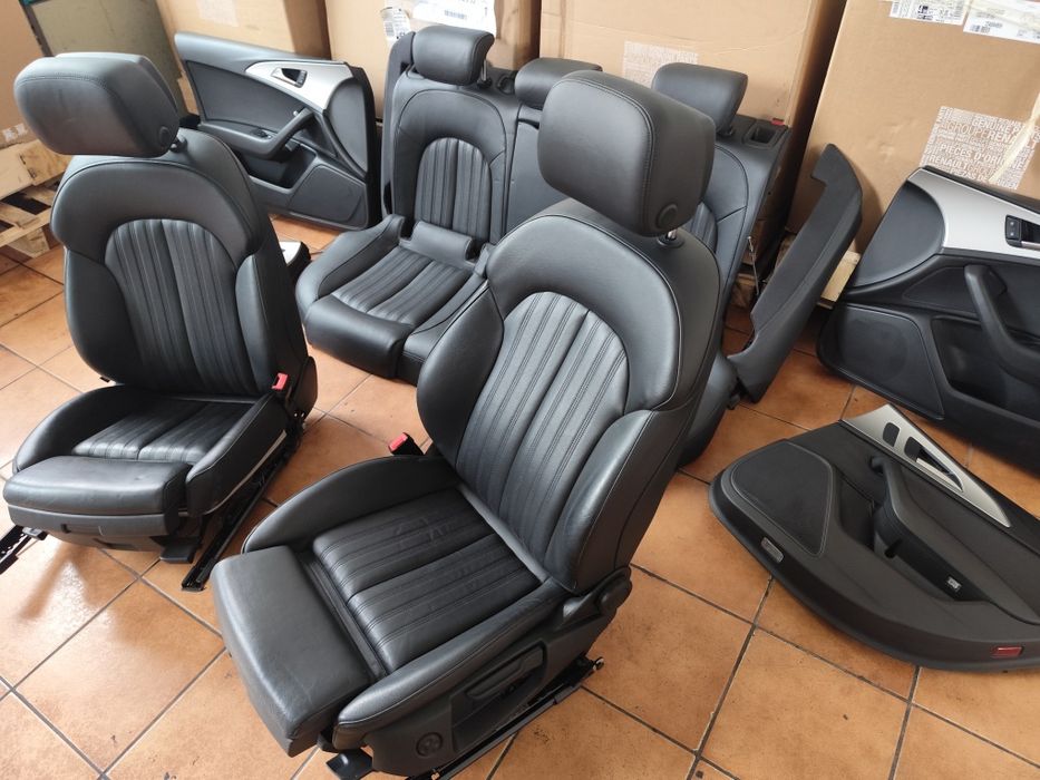 Interior sport piele audi A6 C7 4G scaune. Bancheta. Fete de uși