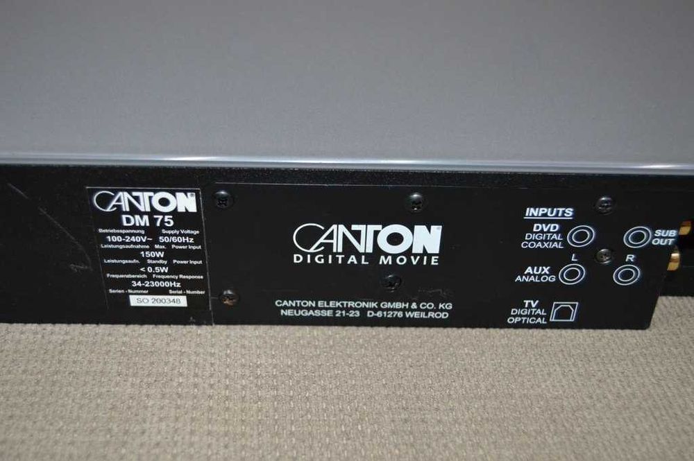 Soundbar Canton DM 75 Bluetooth 2.1 - cu defect