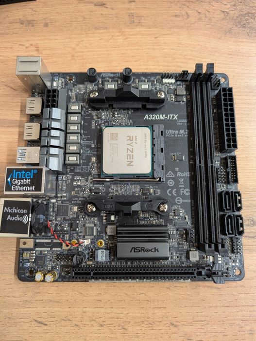 Комплект Ryzen 5 5600G + Asrock A320M-ITX