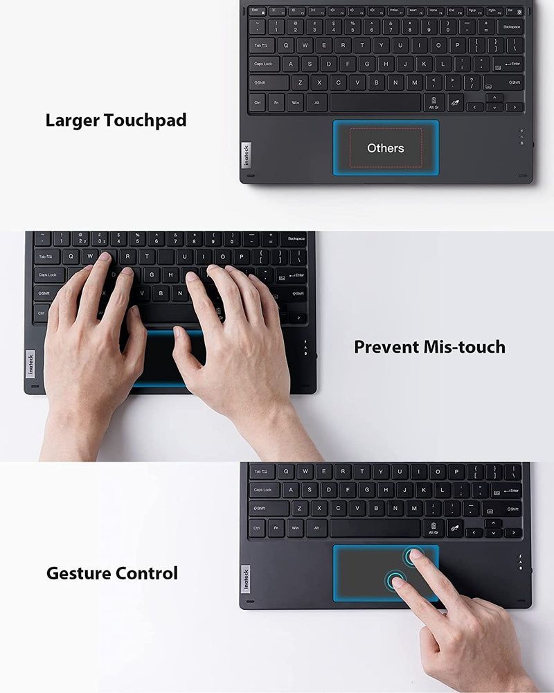 Husa cu tastatura pentru Surface Pro 7/7+/6/5/4, Backlight, Noi