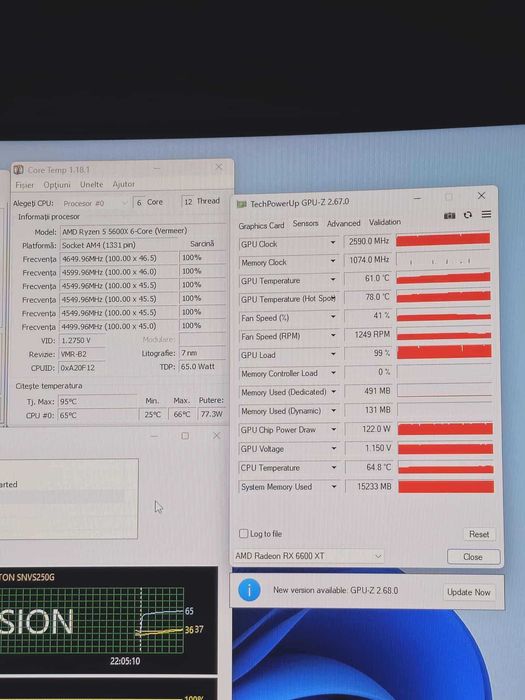 PC Gaming Ryzen 5600x HELLHOUD rx6600XT 8gb, 16gb ram 250-400fps cs 2