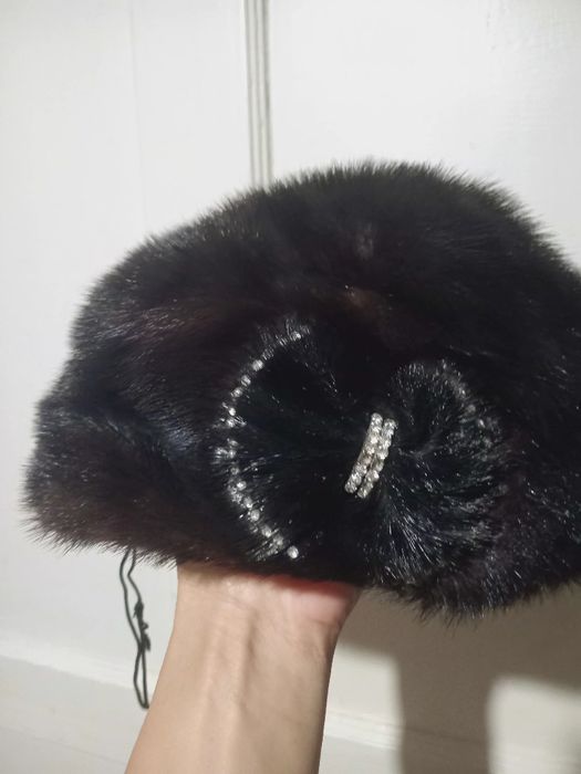 Норка шапка женский