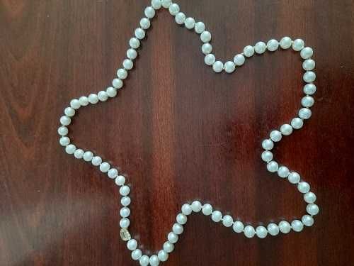 set de perle albe - colier si cercei