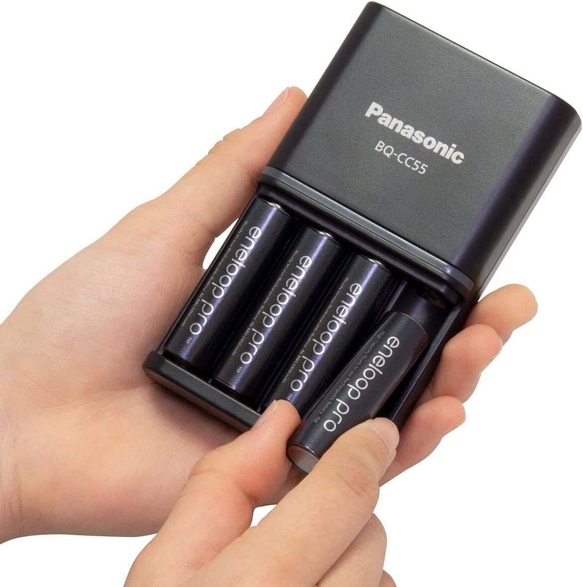 Panasonic Eneloop Pro зарядное устройство + батарейки 4 штуки  JAPAN