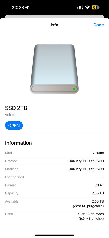 Внешний 2ТB SSD Intel супербыстрый USB 3.2 10Гбит