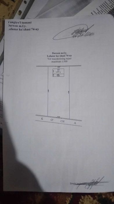 Yer uchastkasi sotiladi