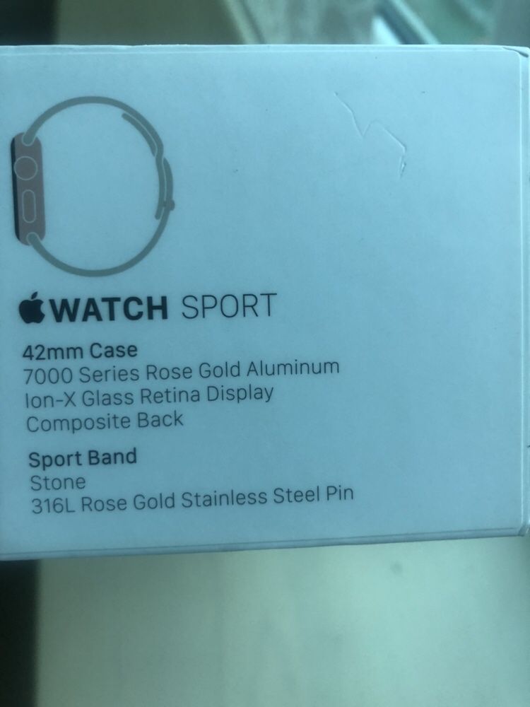 Apple watch Sport, I serie, 42mm Rose Gold