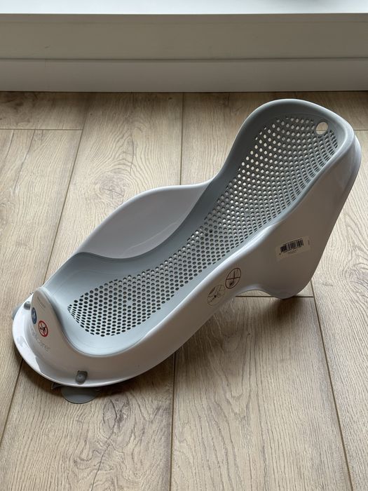 Мини подложка за къпане Angelcare - 0-6 месеца, сива