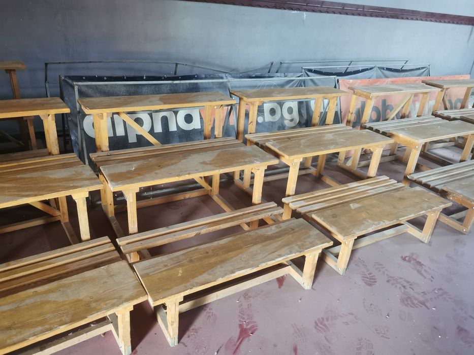 Дървени пейки за различни мероприятия