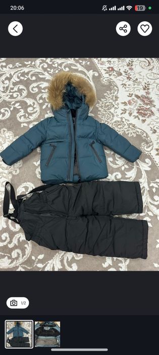 Зимный детский комбинезон