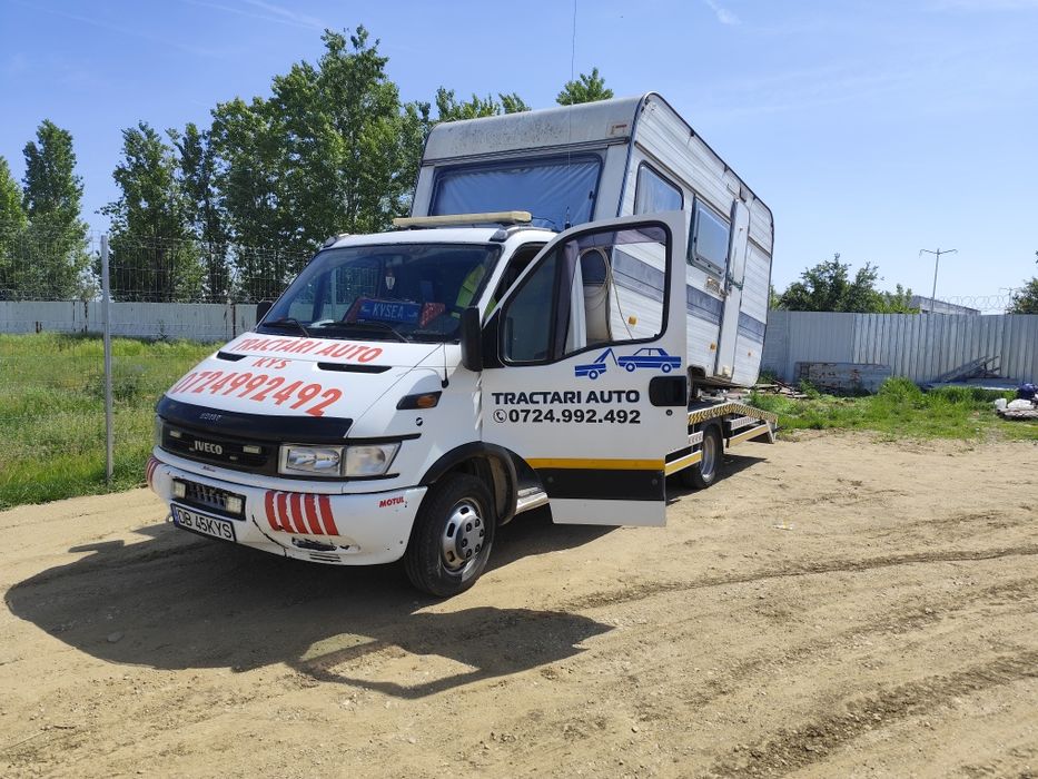 Tractări auto NON - STOP / platforma auto/ transport utilaje