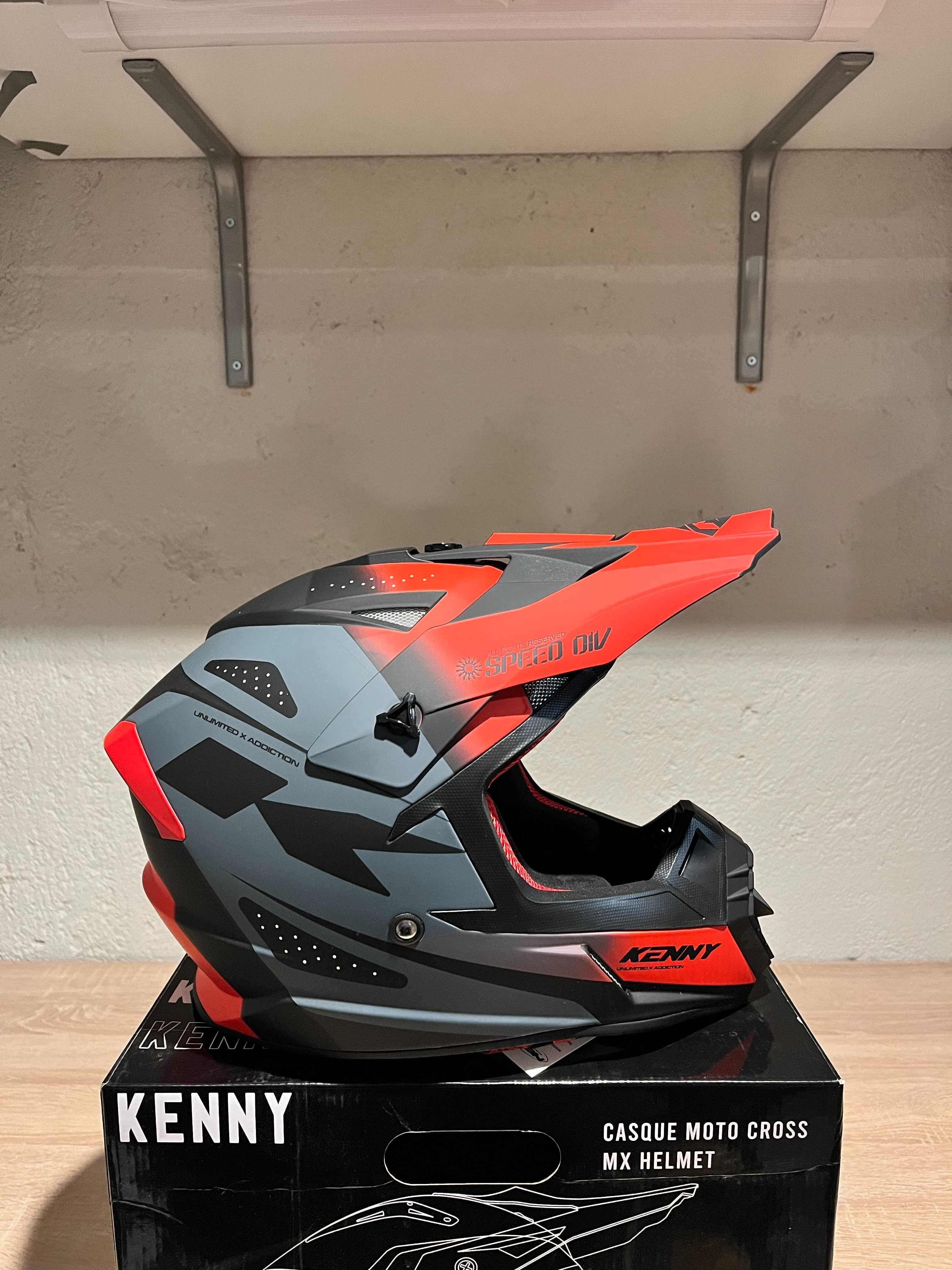 Casca moto cross enduro KENNY Track noua L