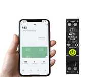 Tuya Wi-Fi предпазител бушон,  63A за DIN шина, електромер, защити