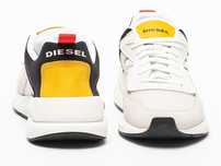 Diesel Pantofi sport  adidași teniși Alb/Gri deschis/Negru 44,5-45