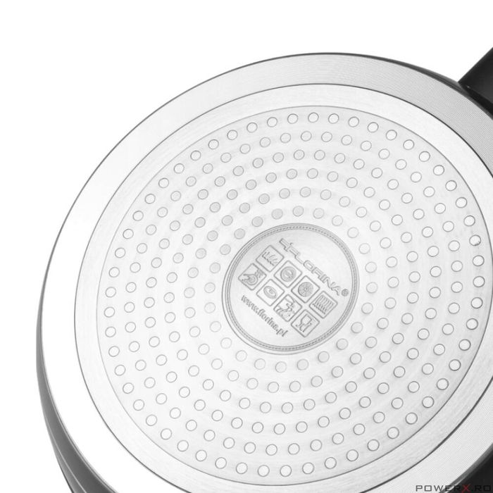 Oala din aluminiu forjat, cu capac, 22cm, 3L, invelis antiaderent si