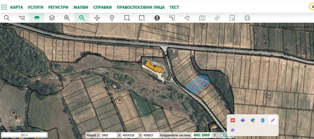 парцел 4 дка за ФЕЦ и търг. част с лице 40м.на гл. път за  с.Златовръх