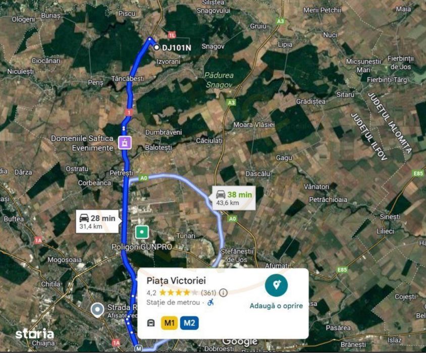 5000 mp Izvorani Str Complexul Olimpic, Deschidere 43 ml, utilitati