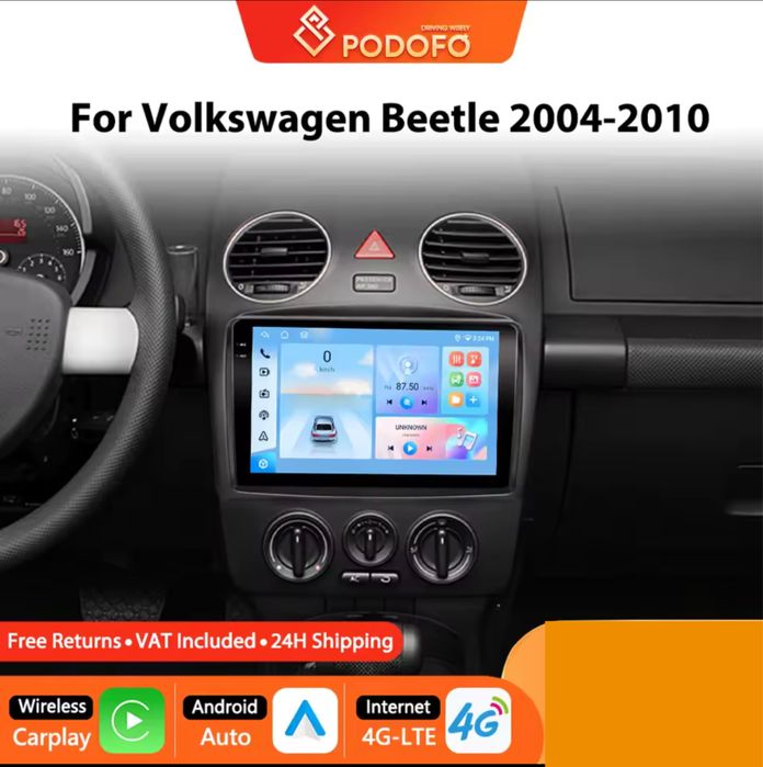 Volkswagen Beetle 2004-2010 android carplay