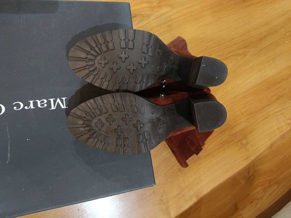 Дамски боти естествен велур Marco Polo