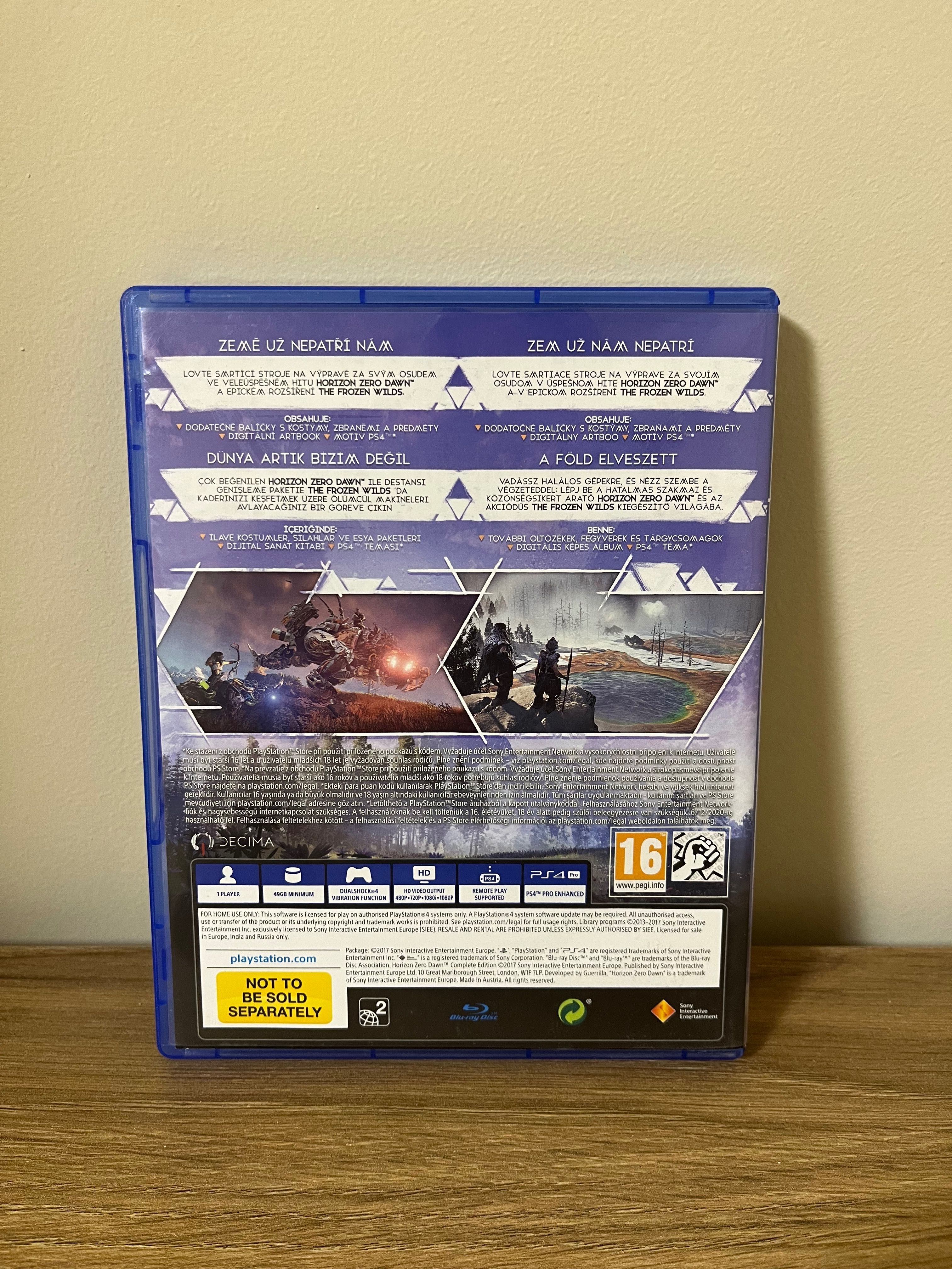 Horizon Zero dawn complete edition PS4