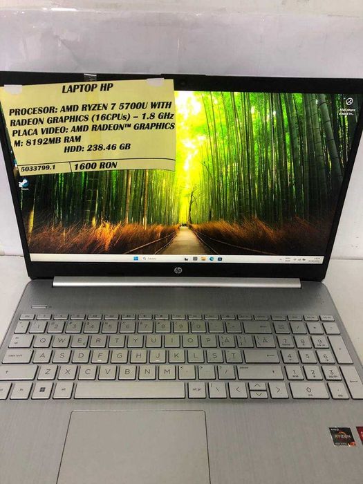 Laptop hp amd ryzen 7(ctg)staramanet