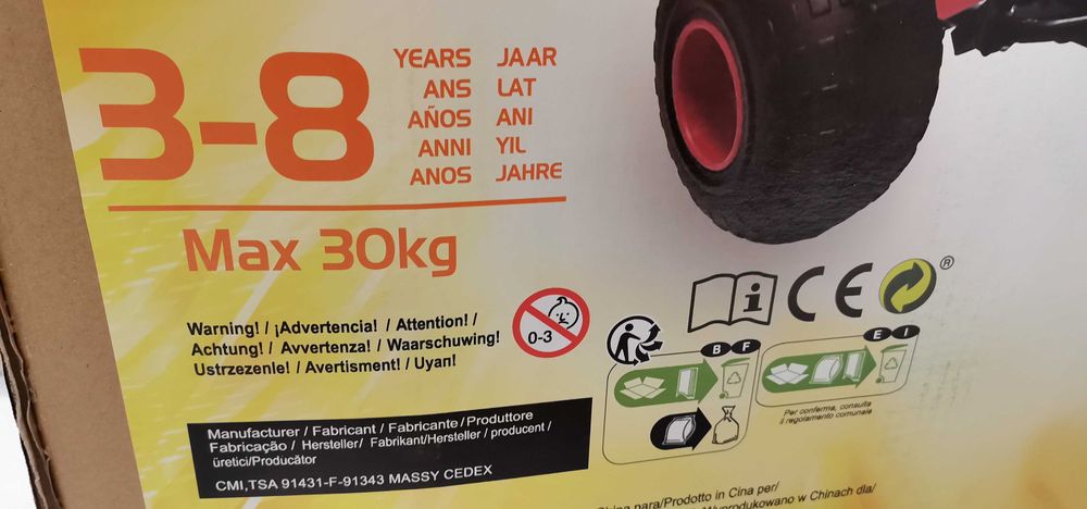 Vand Kart cu pedale, Negru, NOU, Varsta 3 - 8 Ani, Pret 349 Lei