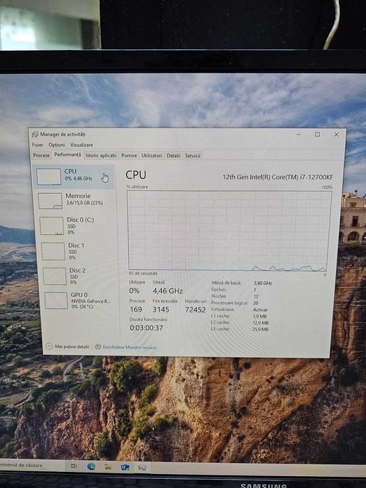 UNITATE PC DESKTOP INTEL I7-12700KF  RTX5060 TI 16GB Zeus Amanet 64496