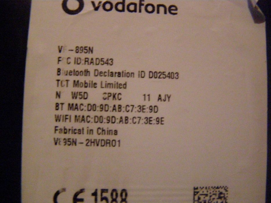 Vodafone Smart Prime 6, nu afiseaza, VF - 895N, 4G, LTE sau schimb
