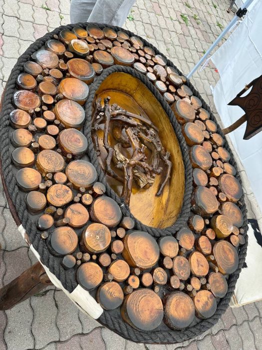 Столы со 4 стульями в охотничьем стиле антикварат