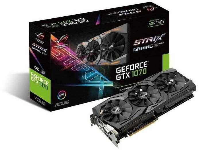 Placa video Asus Rog Strix de vanzare.