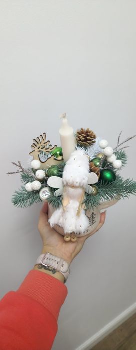 Aranjament in cana cu lumanare