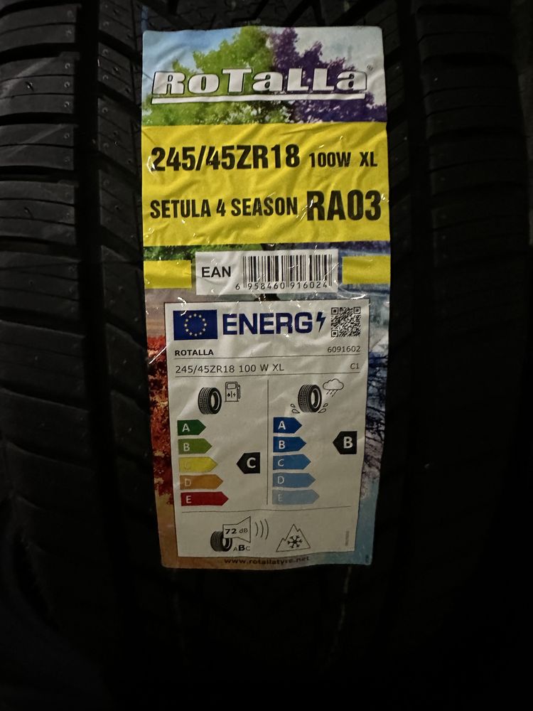Нови всесезонни ROTALLA SETULA 4 SEASON RA03 245/45R18 100W XL НОВ DOT