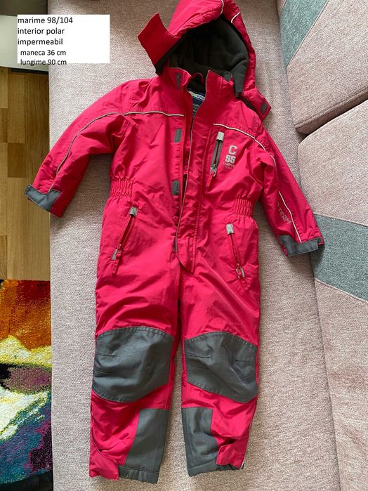 Salopeta overall impermeabila copii marime 98-104 iarna zapada