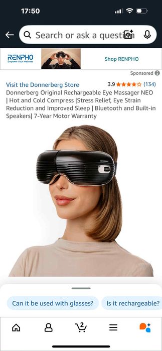 NEO топло и студен масажор за очи