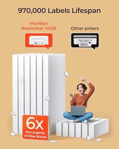 Bluetooth термален принтер за етикети 4x6 за бизнес печат без мастило