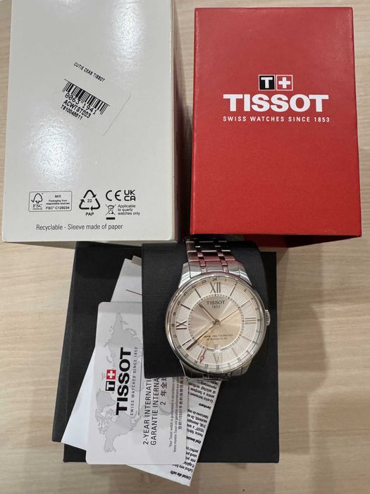 Vand Ceas Tissot Chemin des Tourelles Automatic, 42 mm, cristal safir