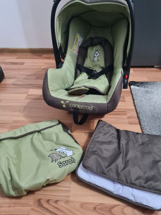 Carucior Copii 3 in 1 Cangaroo Sarah verde