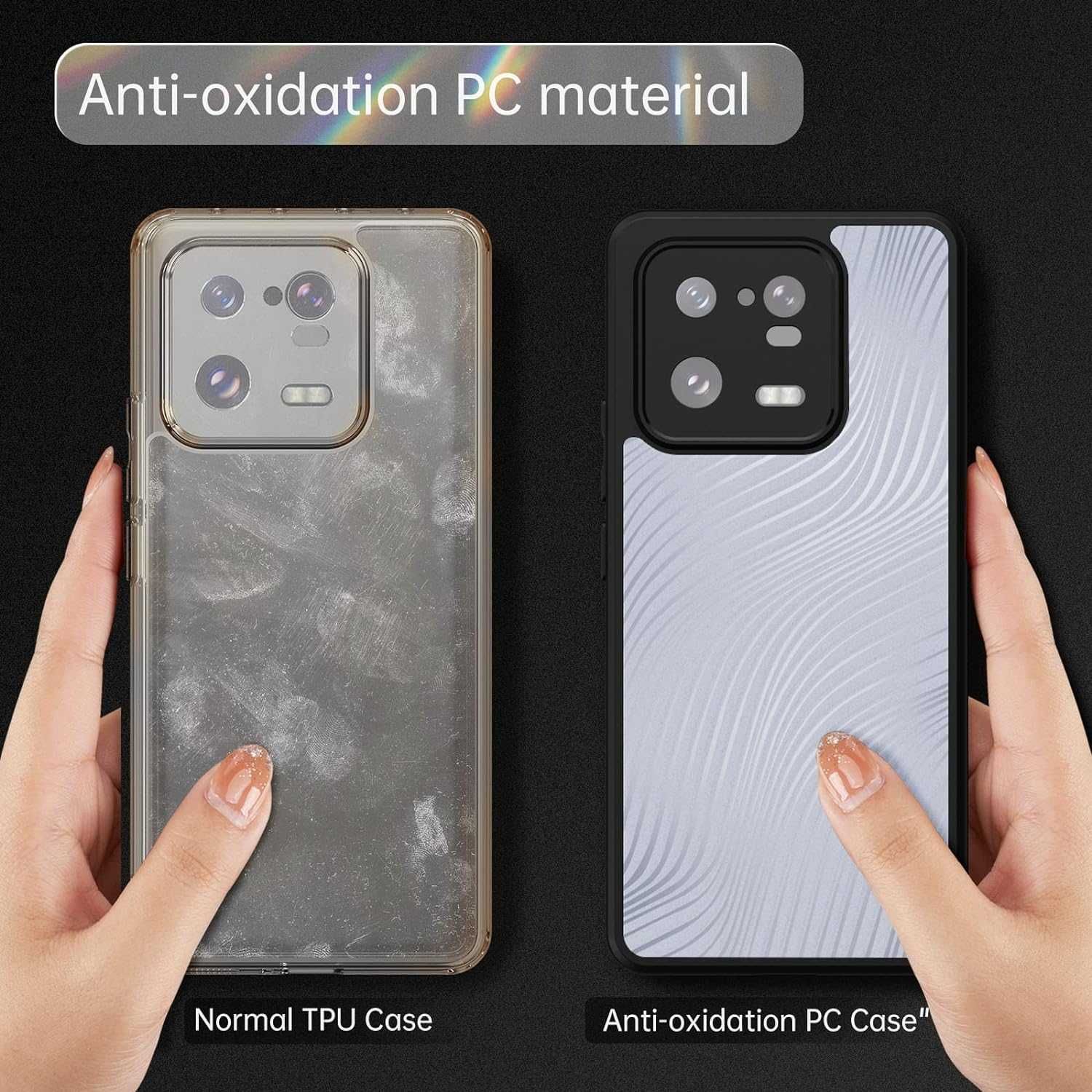 Husa de protectie Xiaomi 13 pro, transparenta mat, antisoc